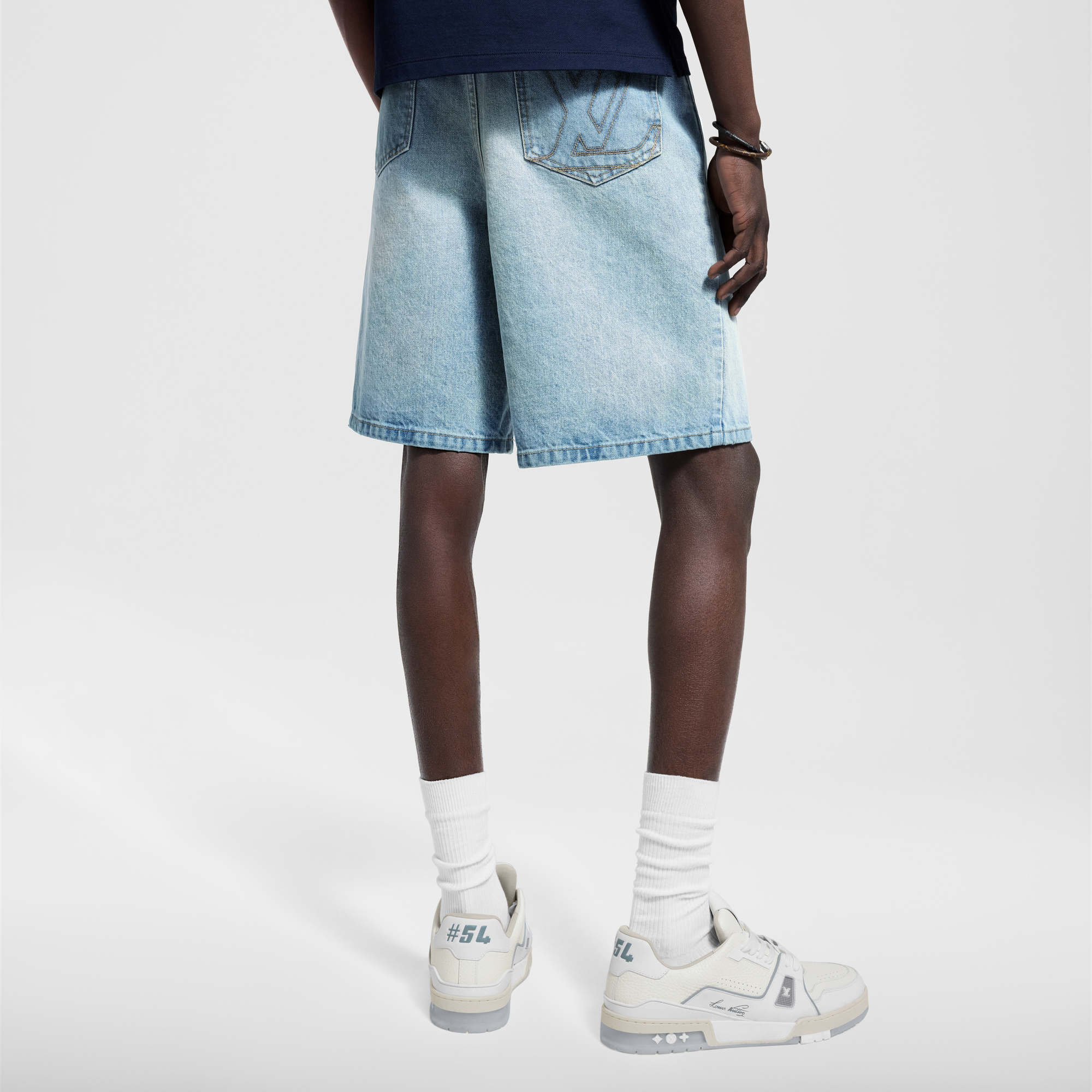 Ready to Wear Mezclilla Shorts de denim LV | Louis Vuitton ® (Ampliar producto)